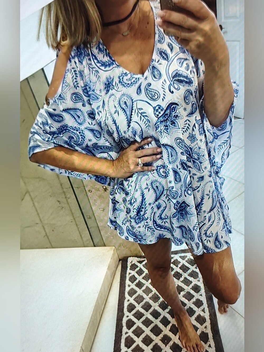 Show Me Your MuMu Kimono Boho-chic Mini Tunic Top Dress Sz L